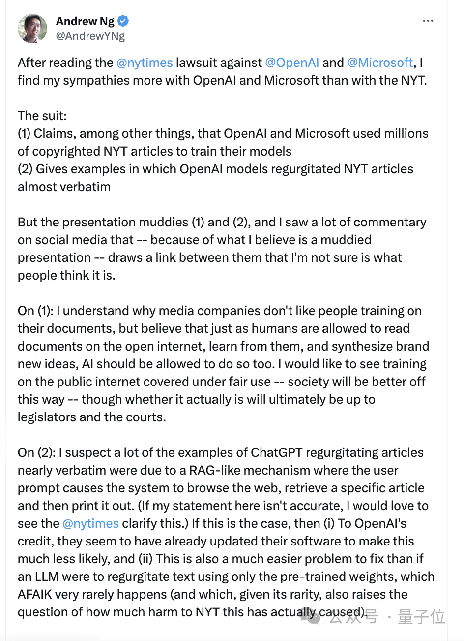 OpenAI开撕纽约时报:故意引导ChatGPT得出抄袭结论